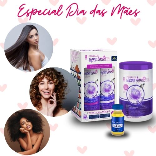 KIT ACIDO HIALURÔNICO - Para Todos Tipos de Cabelo