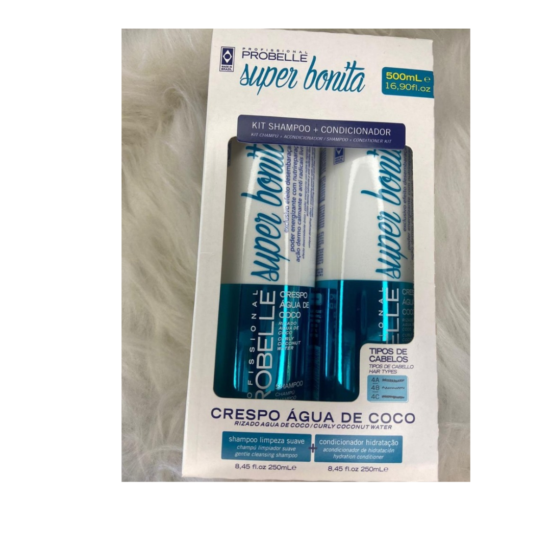 Kit crespo água de coco